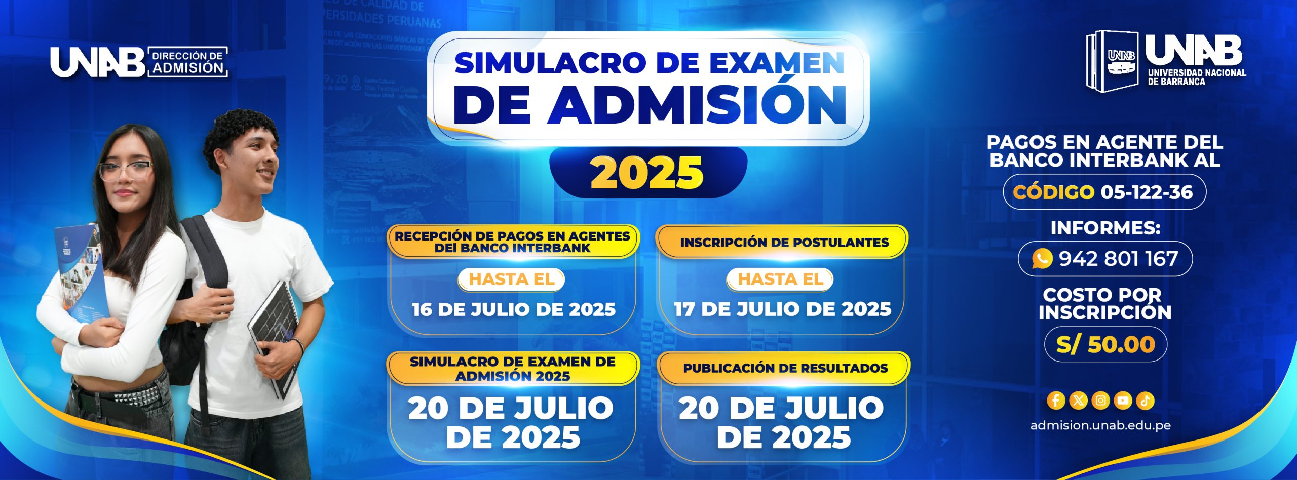 diseño simulacro – en formato portada para página web